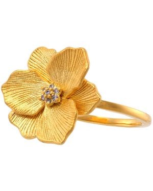 Diamanti Per Tutti Ladies Jasmine Ring - Yellow