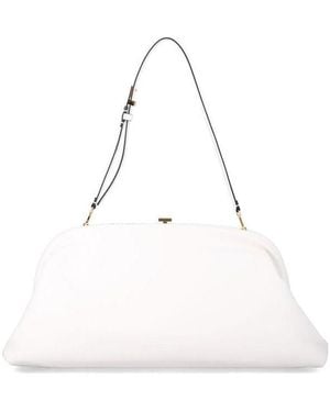 Alberta Ferretti Leather Shoulder Bag - White