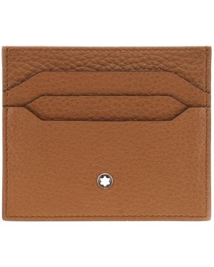 Montblanc Caramel Grain Leather Card Holder - Brown