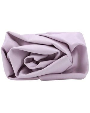 Burberry Faux Flower Detailing Clutch Bag - Purple
