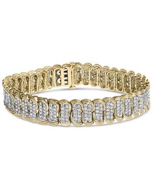 Haus of Brilliance 10K 4.0 Cttw Diamond S-Link Bracelet - Metallic