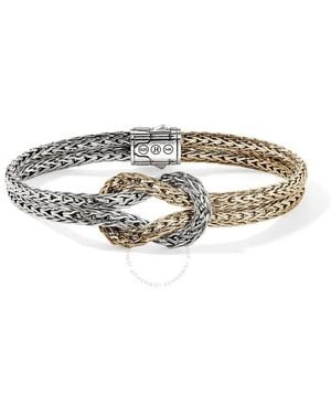 John Hardy Love Knot Bracelet, Sterling, 7Mm Size Um - Metallic