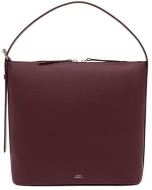 A.P.C. Vera Shoulder Bag Burgundy - Purple