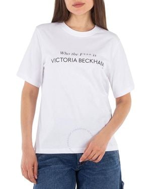 Victoria Beckham Who The F* Is T-Shirt - White