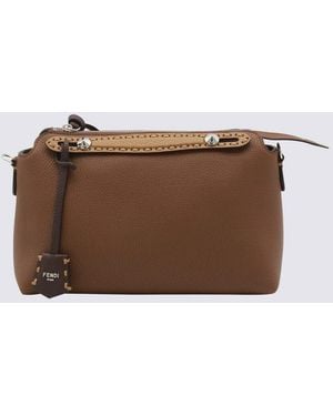 Fendi Leather By The Way Medium To Handle Bag - Brown