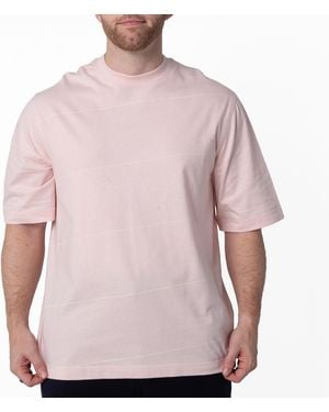 Burberry Cameo Ekd Logo Embroidered Striped T-Shirt - Pink