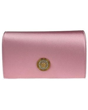 Versace Medusa Crystal Crossbody Bag - Pink