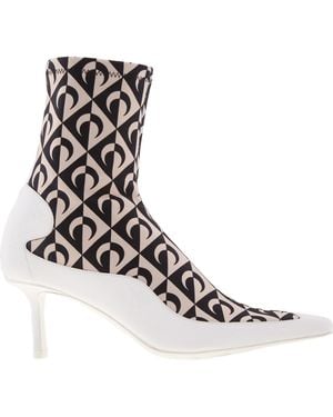 Jimmy Choo X Marine Serre Printed Ankle Boots, Brand Size 34 Us - Brown