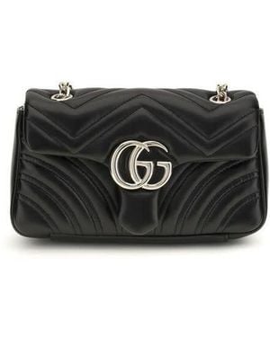 Gucci Gg Marmont Shoulder Bag - Black