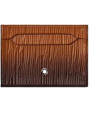 Montblanc Sfumato Leather 5Cc Card Holder - Brown