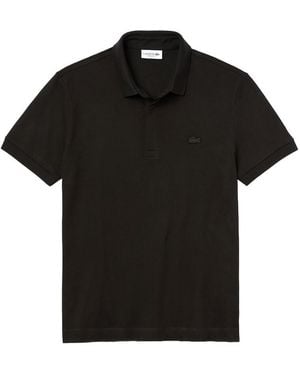 Lacoste Paris Pique Polo Short Sleeved Shirt - Black