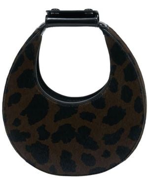 STAUD Good Night Moon Top Handle Bag - Black