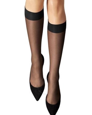 Wolford Ladies Nude 8 Sheer Knee-High Stockings - Gray