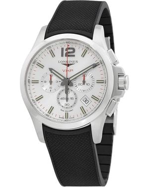 Longines Conquest V.h.p. Chronograph Quartz Silver Dial Watch - Metallic