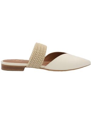 Malone Souliers Ladies Cream Maisie Flat, Brand Size 36 Us - Natural