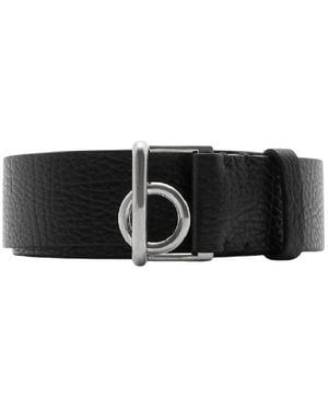 Burberry Buckled Belt With Rocking Horse Detail - Black