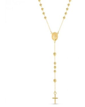 Tresorra 14K Rosary Necklace - Metallic