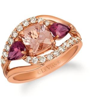 Le Vian Peach Morganite Rings Set - Pink