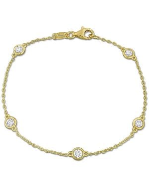 Created Forever 3/4Ct Tw Lab-Grown Diamond Station Bracelet - Metallic