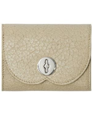 Burberry Embossed Equestrian Knight Chess Compact Wallet - Metallic