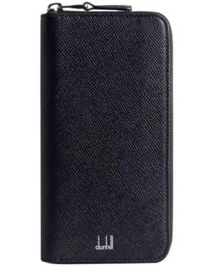 dunhill Cadogan Leather Zip-Around Wallet - Blue