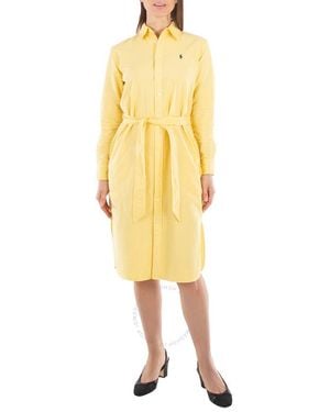 Polo Ralph Lauren Polo Pony Cotton Dress - Yellow
