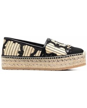 Ferragamo Logo Embroidered Espadrilles - Multicolor