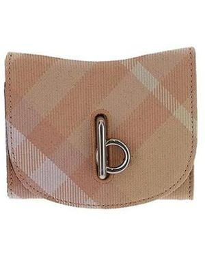 Burberry Rocking Horse Check Wallet - Brown