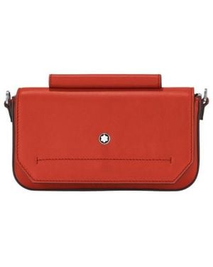 Montblanc Soft Mini Leather Bag - Red