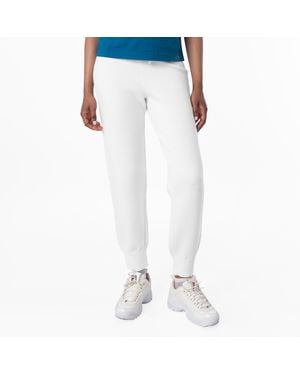 Burberry Logo Embroidered Knitted Track Trousers - White