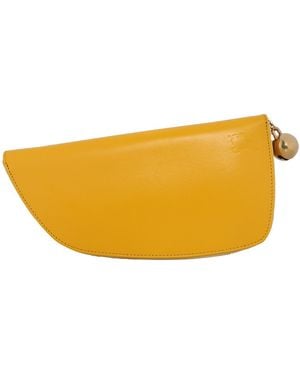Burberry Mimosa Leather Large Shield Wallet - Yellow