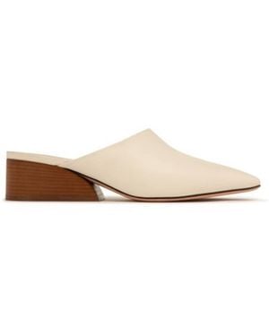 Bally Genny 45 Leather Mules, Brand Size 36 Us - Natural