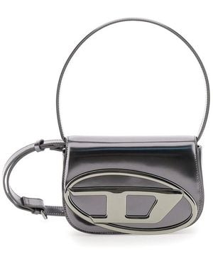 DIESEL 1Dr-Tone Shoulder Bag With Oval D Patch - Metallic