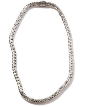 John Hardy Classic Chain Oval Sterling Silver Necklace - Metallic