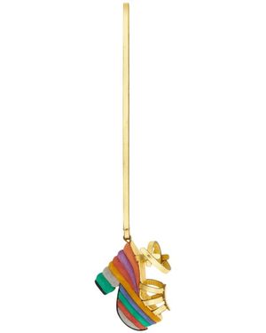 Ferragamo Mini Lucky Charm Keychain - Metallic