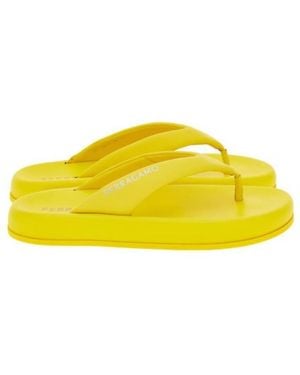 Ferragamo Dylan Platform Sandals - Yellow