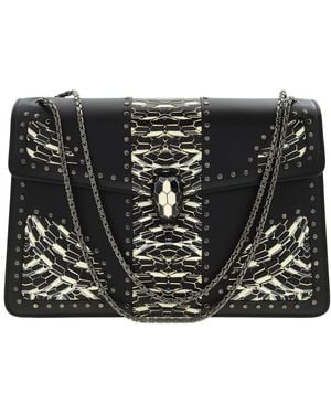 BVLGARI Serpenti Forever Shoulder Bag - Black