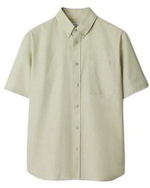 Burberry Relaxed Fit Cotton Oxford Shirt - Green