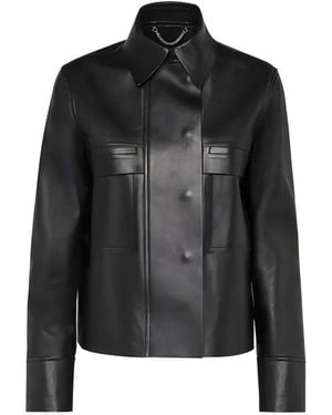 Ferragamo Leather-Jacket - Black
