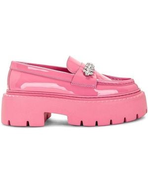 Jimmy Choo Bryer Patent Leather Chunky Loafers, Brand Size 39 Us - Pink