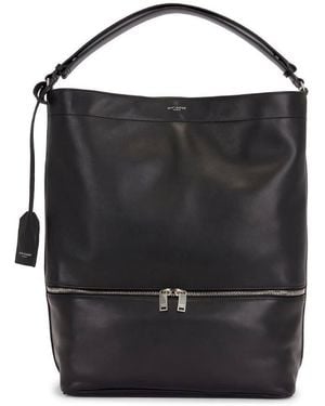 Saint Laurent Paris Long Hobo - Black