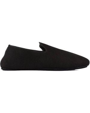 Roberto Cavalli Classic Almond Toe Slippers, Brand Size 39 Us - Black
