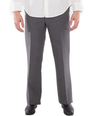 Ferragamo High-Waisted Wool Trousers - Grey