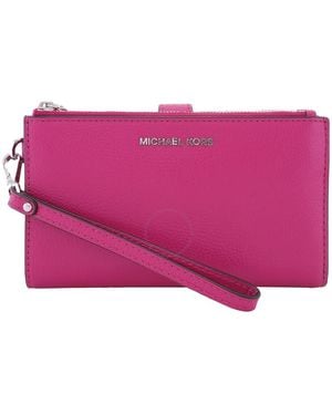 Michael Kors Adele Phone Leather Wallet - Purple