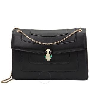 BVLGARI Serpenti Forever Shoulder Bag - Black