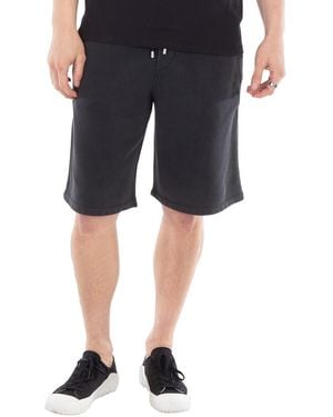 Balmain Logo-Embroidered Cotton Shorts - Black