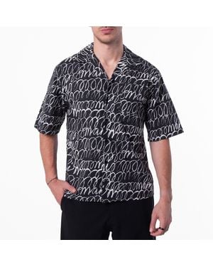 Marni Boxy Fit Bowling Shirt, Brand Size 46 Us - Black