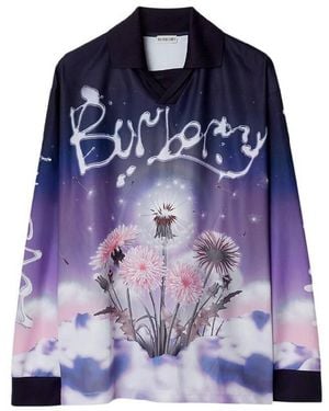 Burberry Dandelion Graphic Print Shirt - Blue