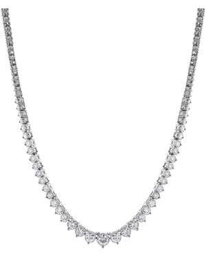 Brilliant Diamond 14Kt 5.00 Carat Lab Grown Diamond Necklace For - Metallic