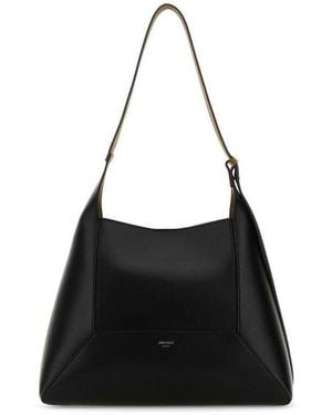 Jimmy Choo Leather Diamond Shoulder Bag Blackgold Borse A Mano